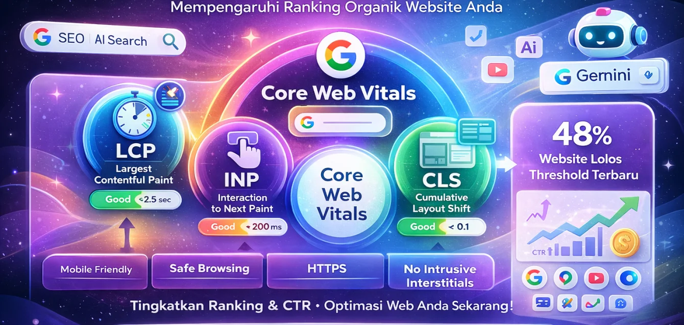 OPTIMASI CORE WEB VITALS 2026: KENAPA WEBSITE YANG CEPAT SEMAKIN PENTING?